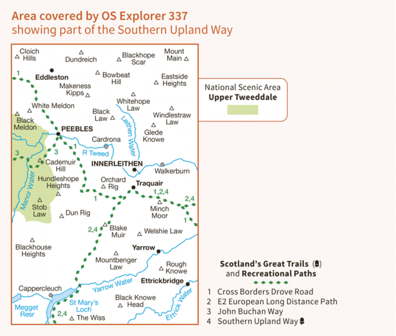 OS Explorer Map 337 - Peebles and Innerleithen-2